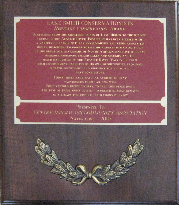 Lake Smith Conservationist Heritage Award